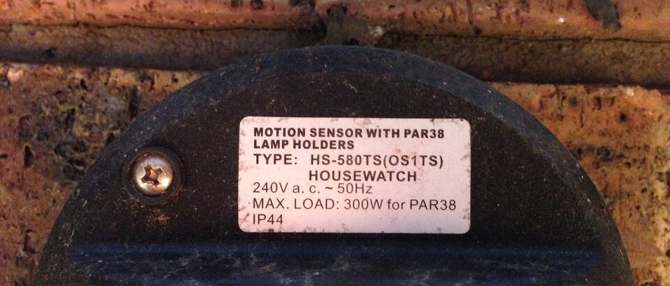Motion sensor light