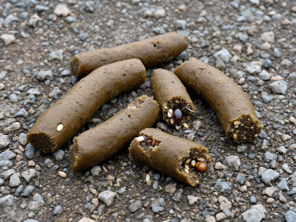Opossum droppings