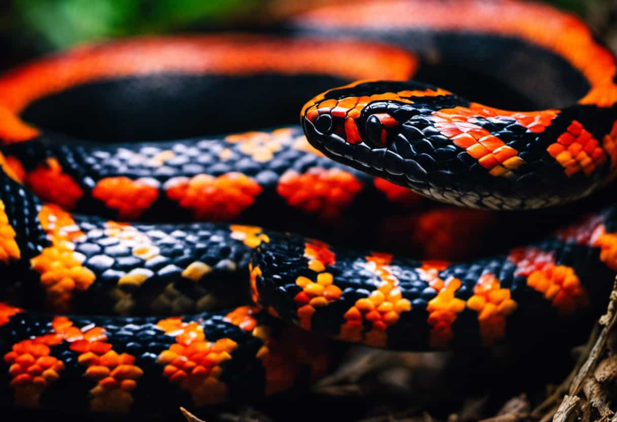 An image capturing the contrasting beauty of the Northern and Southern Ring-Necked Snakes in Virginia