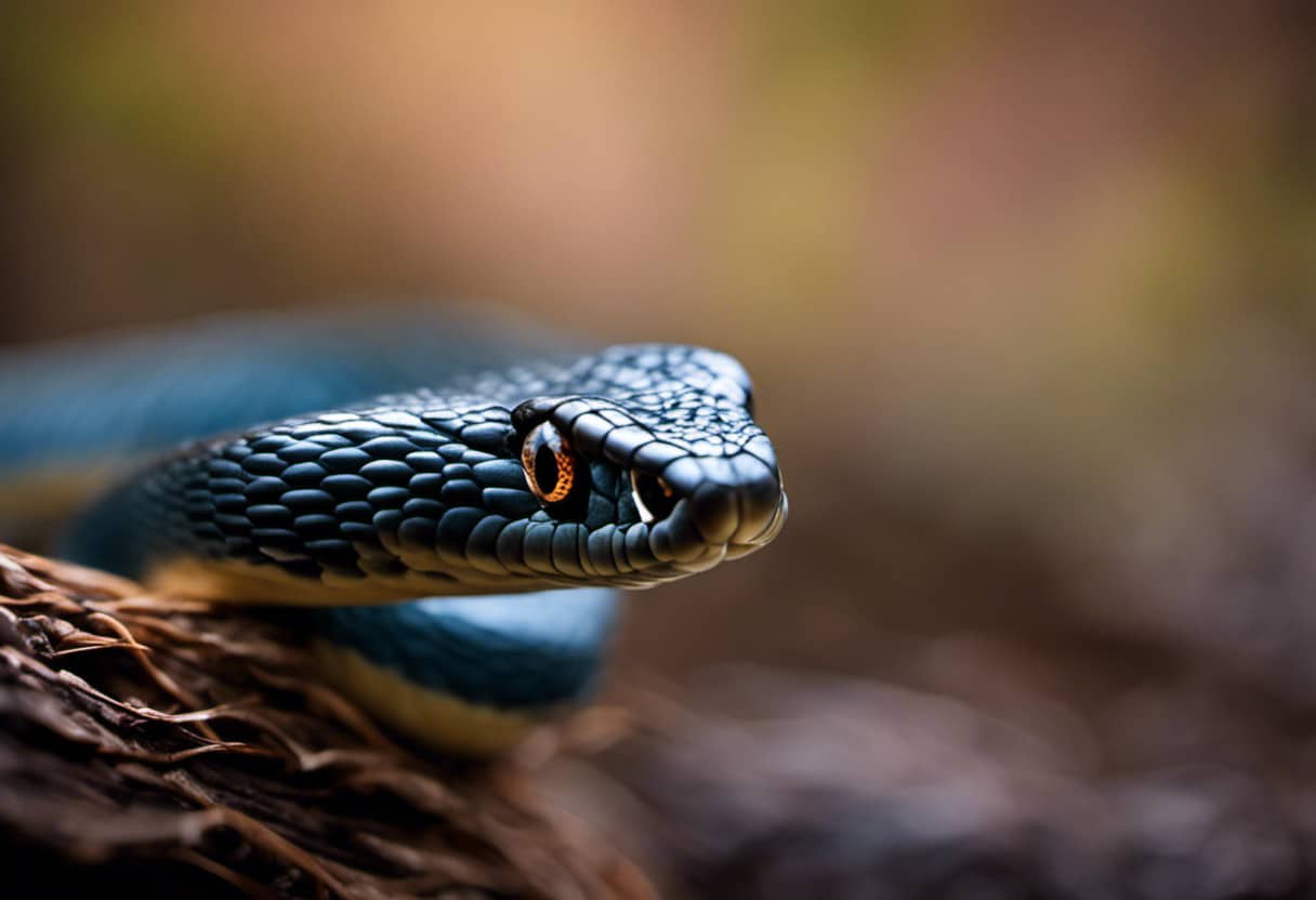An image capturing the vibrant scales and slender body of the African Egg-Eating Snake