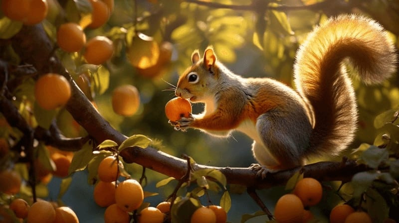Benefits and Risks of Squirrels Eating Oranges