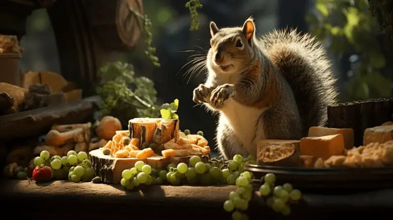 Understanding the natural diet of squirrels and their preferences