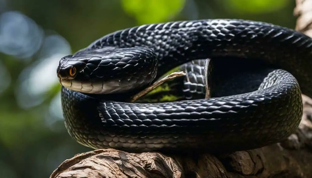black rat snake physical description
