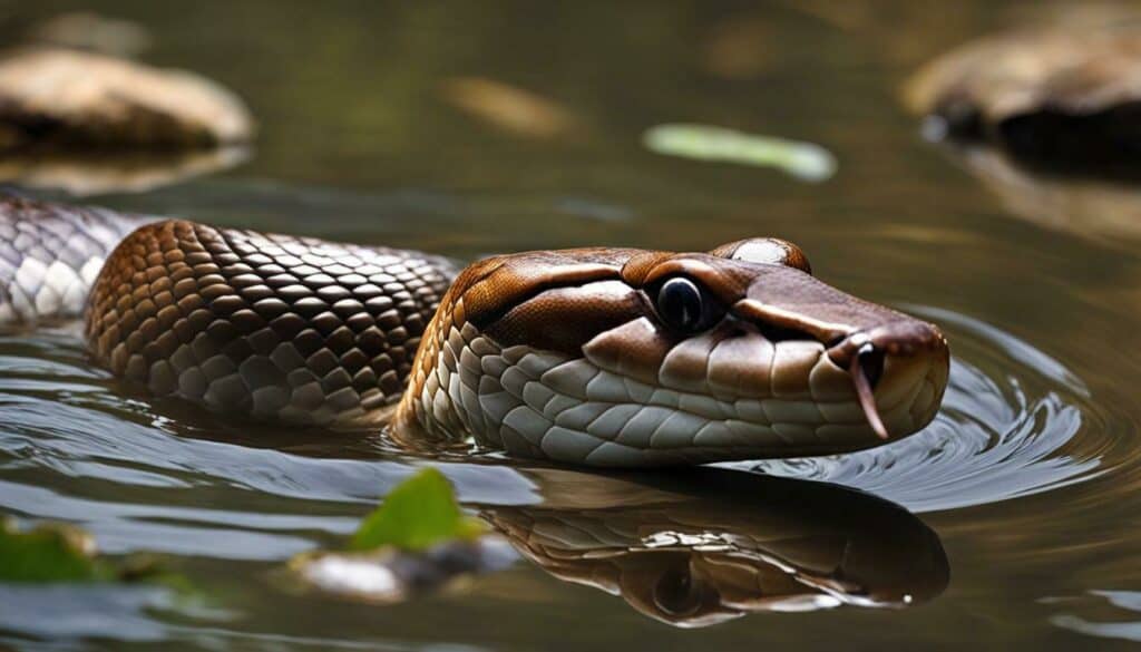 copperhead snake swimming behavior
