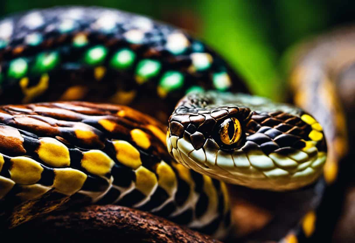 An image showcasing the mesmerizing diversity of snake pupils