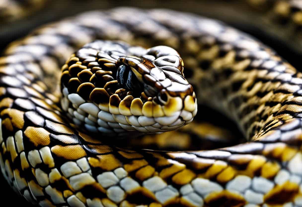 An image showcasing the intricate internal anatomy of a bull snake
