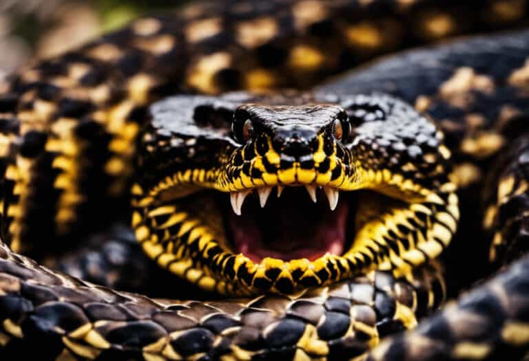 An intriguing image for a blog post about cottonmouth snakes' fangs
