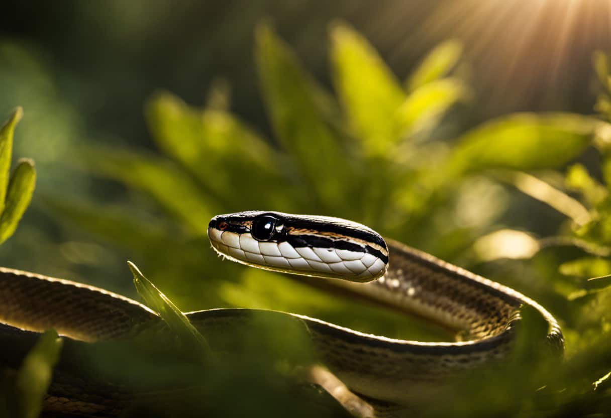 An image capturing the essence of temperature's impact on garter snake survival