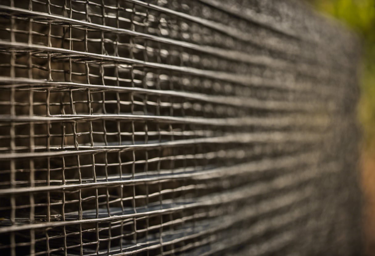 An image showcasing a sturdy metal mesh covering a vent, preventing squirrels from entering