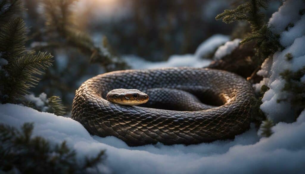 snake metabolism in winter