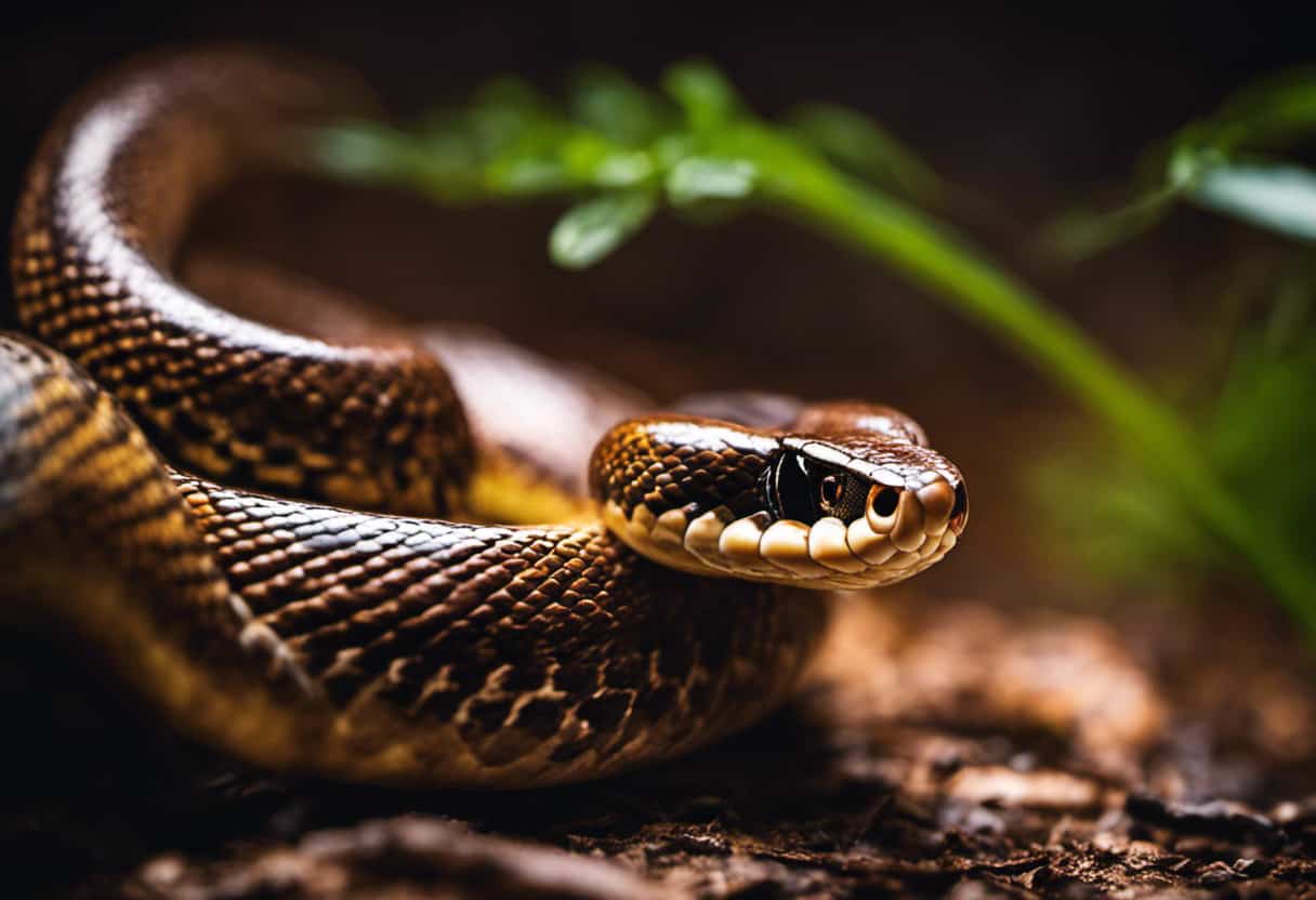 An image showcasing the feeding habits of Copper Belly Snakes