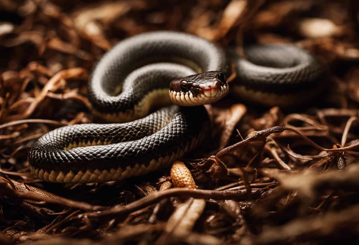 An image capturing the precise culinary preferences of Eastern Worm Snakes
