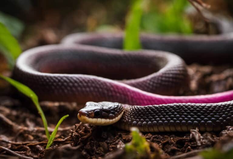 An image showcasing the delicate Eastern Worm Snake's feeding habits