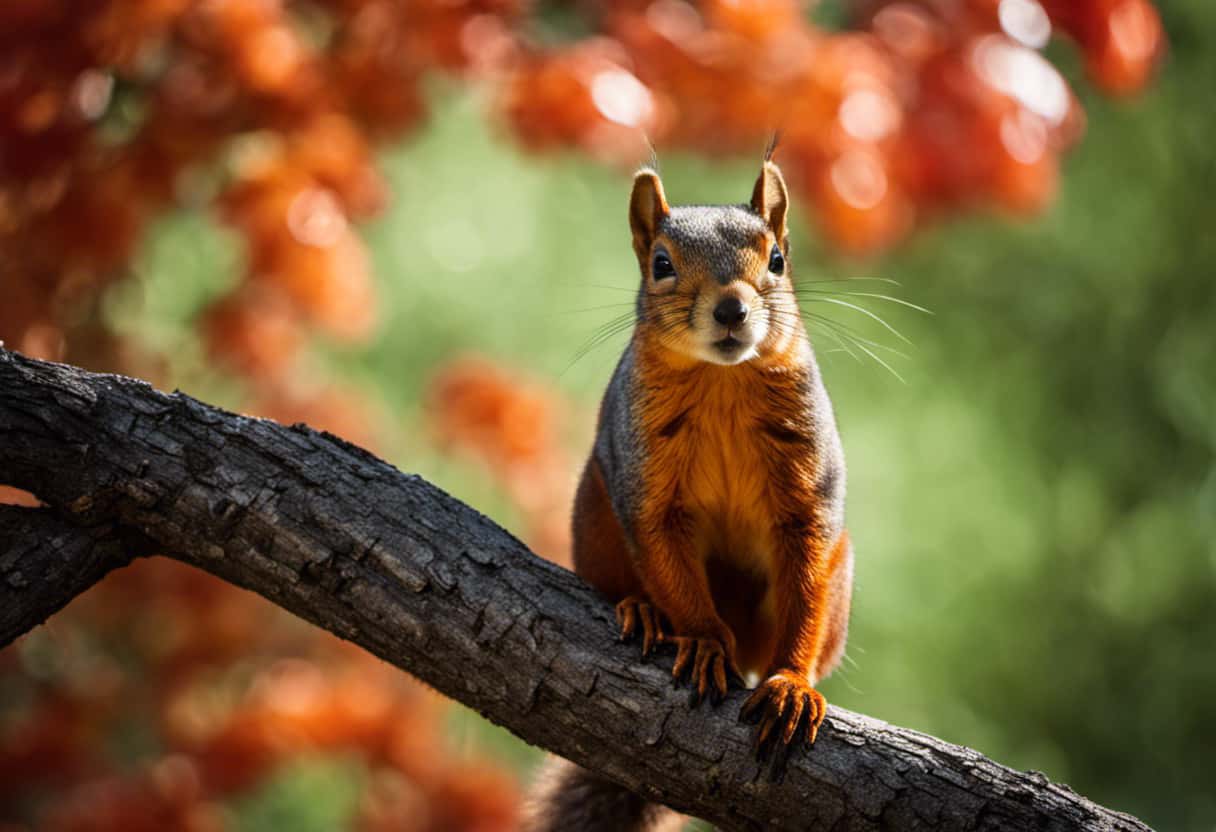 An image showcasing the vibrant diversity of Eastern Fox Squirrels in California