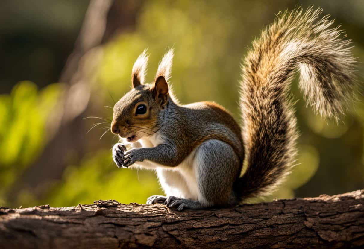 An image capturing the delicate balance between California's squirrel species and their threats