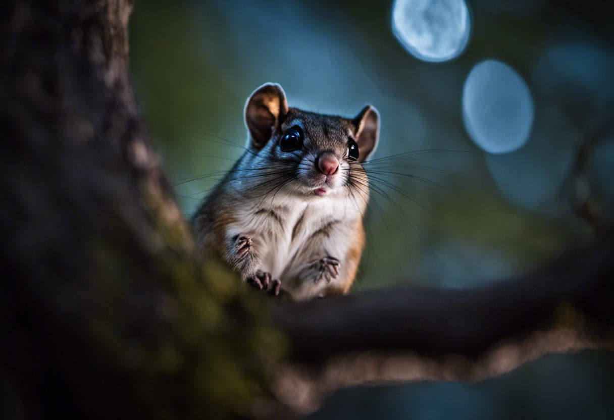 An image showcasing the Southern Flying Squirrel, an exquisite nocturnal creature native to North America