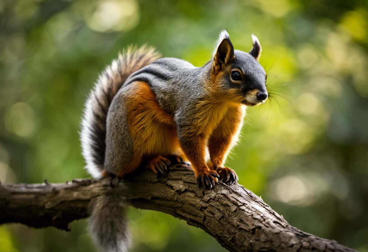 An image showcasing the magnificent Fox Squirrel, a native of North America