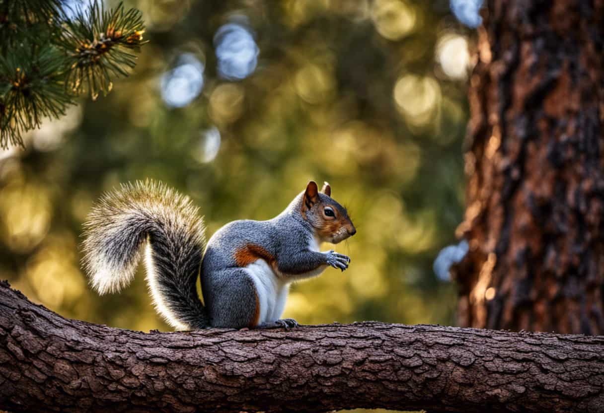 An image capturing the essence of North America's native squirrel, Abert's Squirrel
