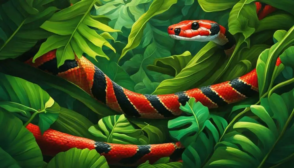 where do coral snakes hide