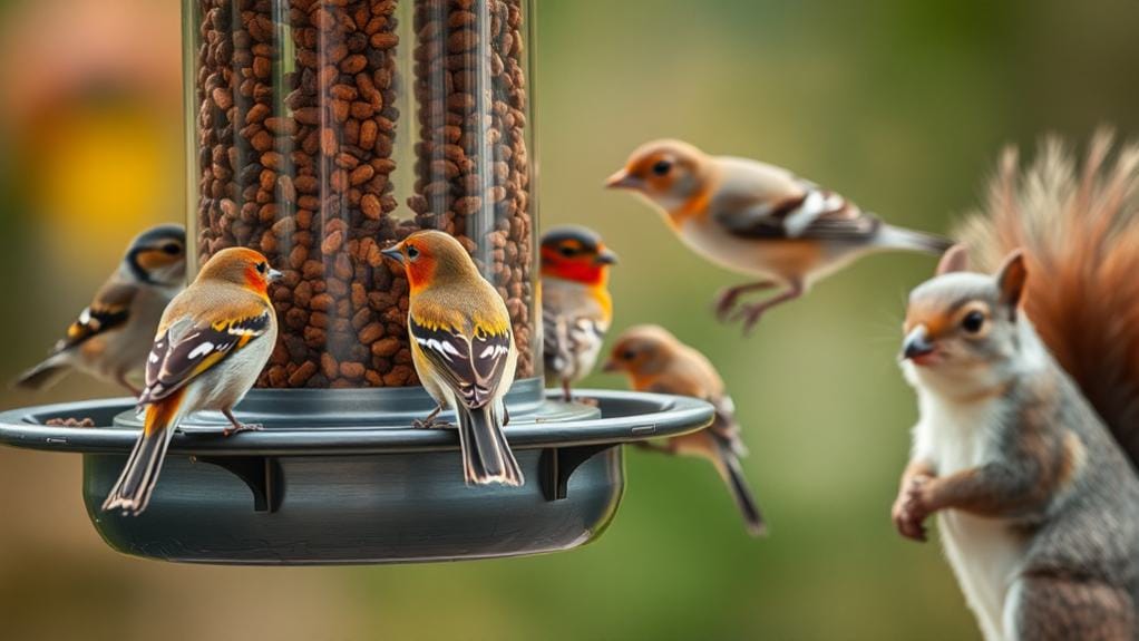 effective squirrel proof bird feeders