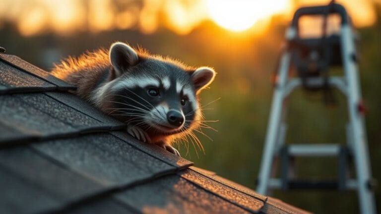 remove raccoons from roof