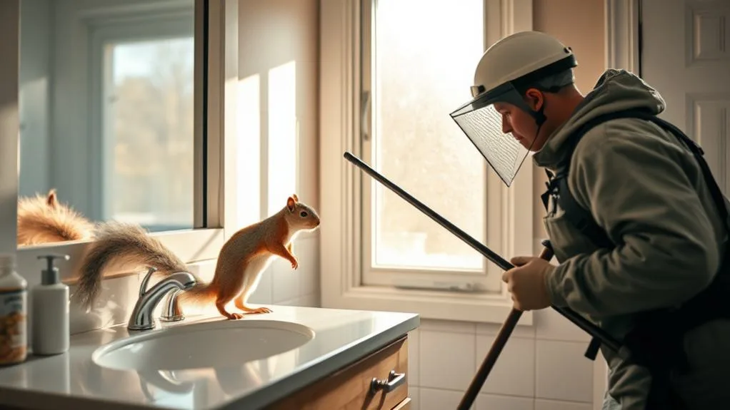 Safe Steps for Removing a Trapped Squirrel From Your Bathroom 9 seek professional assistance promptly