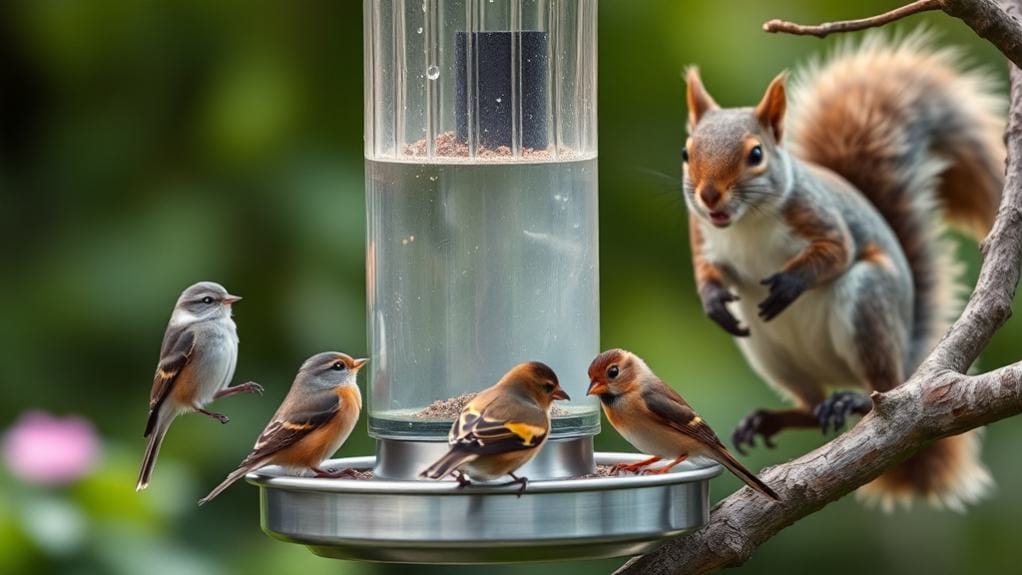 squirrel proof bird feeder options