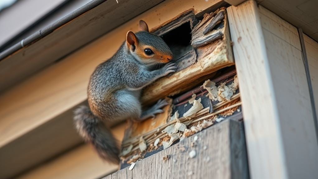 squirrels damage homes significantly