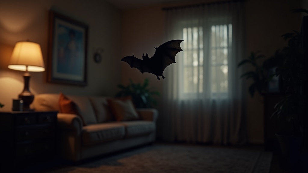 Bat in the House: Emergency Safety Guide (2026) 8 Bat flying inside living room emergency scene
