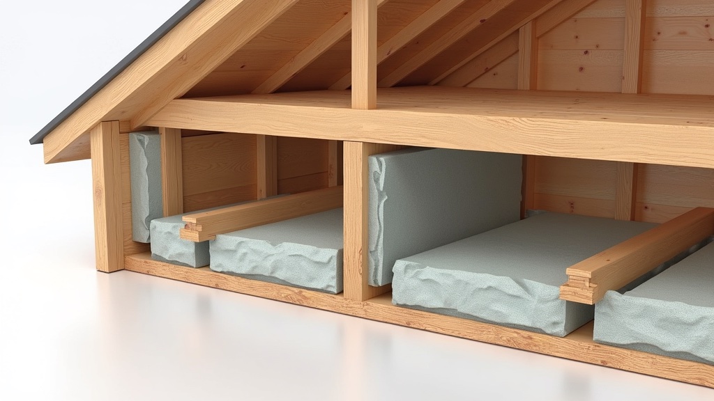 Cross-section of house wall cavity