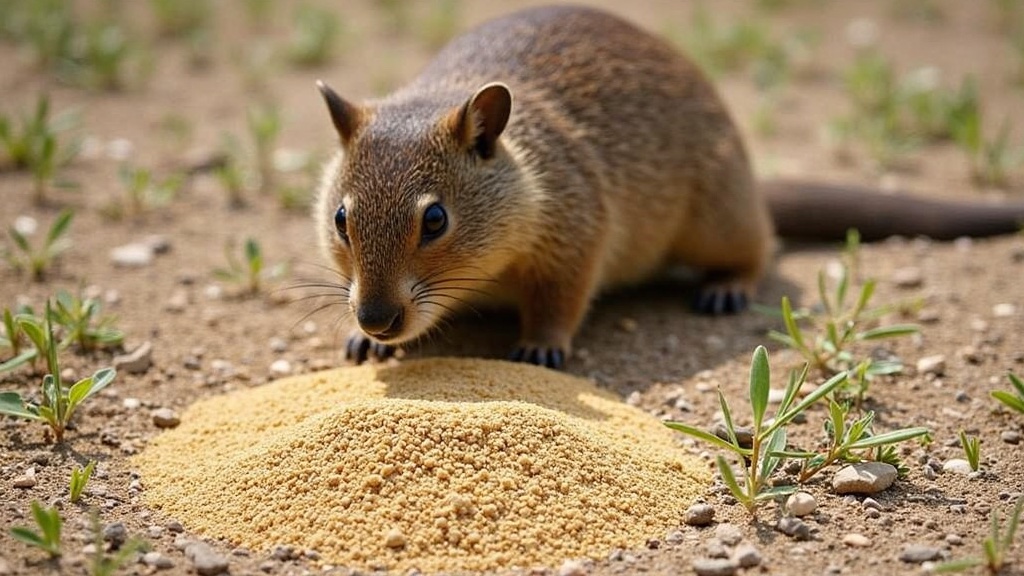 Groundhog repellent granules