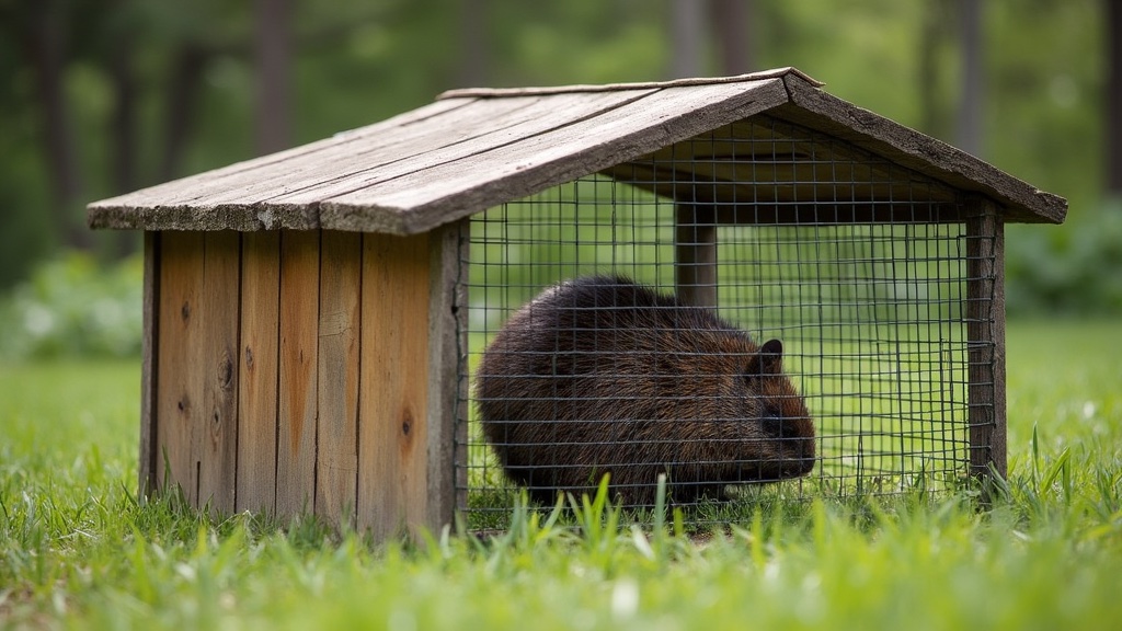 Groundhog trap cage