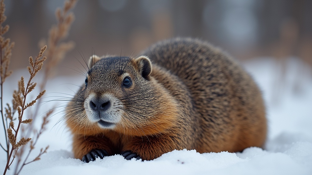 hibernating groundhog