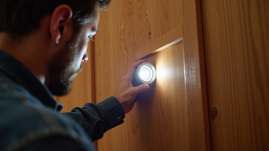 How to Find Where Mice Are Entering Your House (2026) 8 Person inspecting wall gap with flashlight