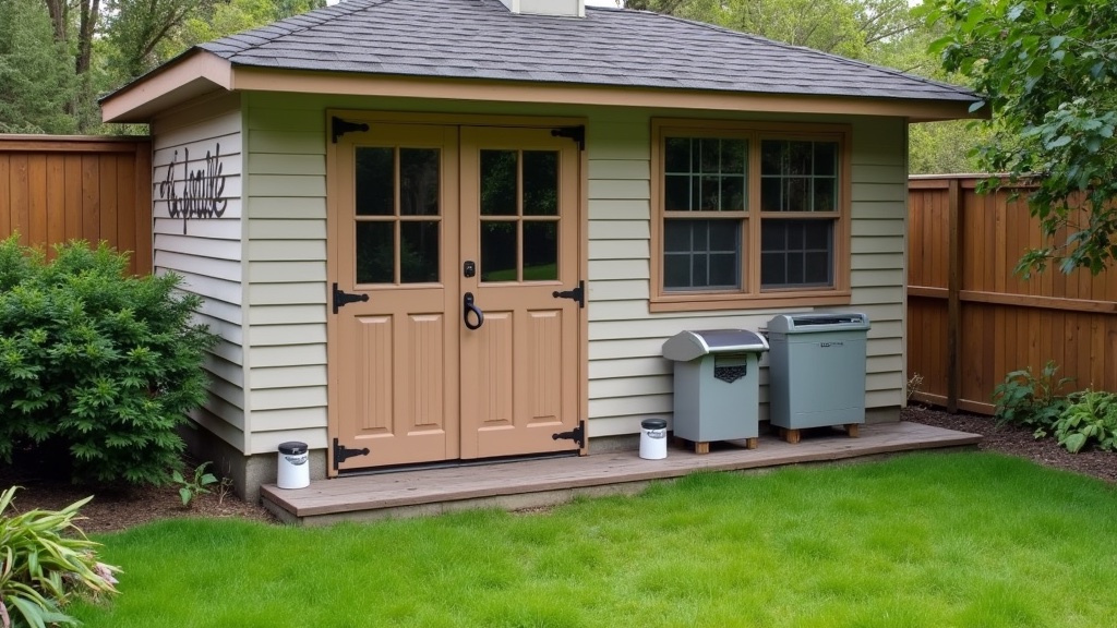 How to Get Rid of Rats in Your Yard: Complete Guide (2026) 8 Rat bait stations along garden shed foundation