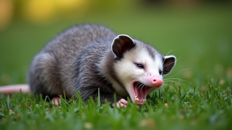 playing dead possum yard 2026