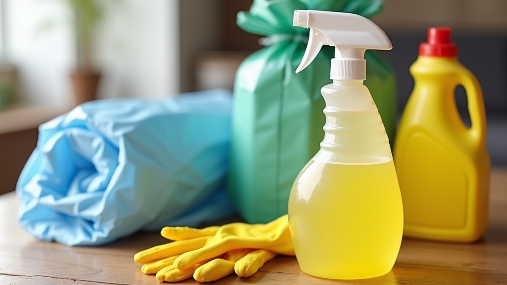 How to Safely Clean Raccoon Droppings (2026) 1 Spraying raccoon droppings with a bleach and water solution before cleaning