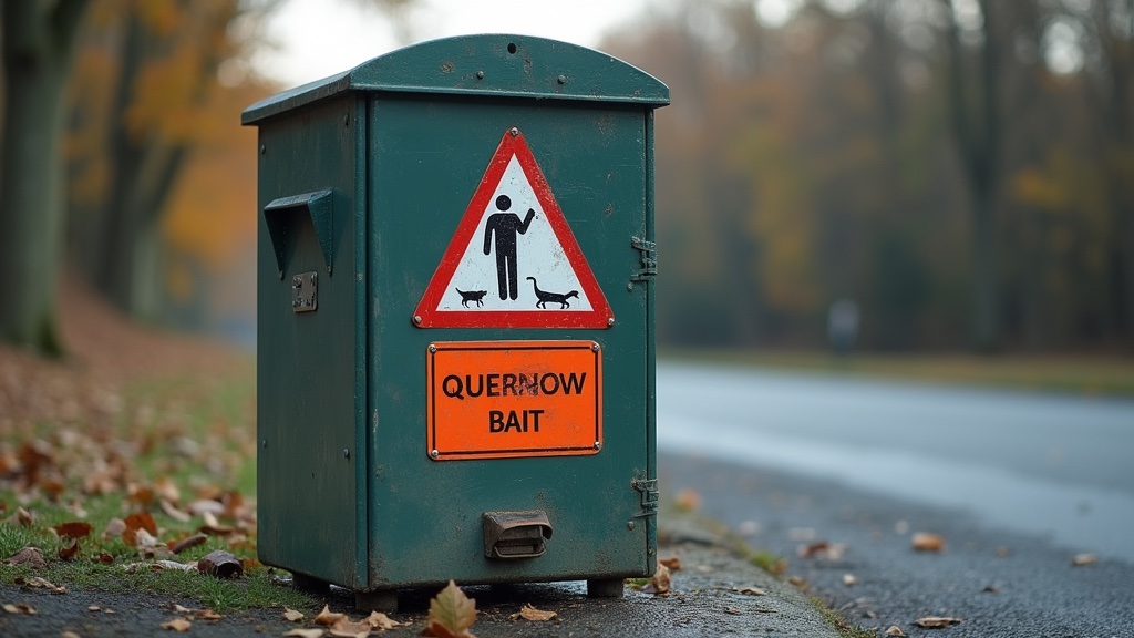 Rodenticide Safety Guide: How to Use Rat Poison Safely (2026) 6 Bait station with warning sign
