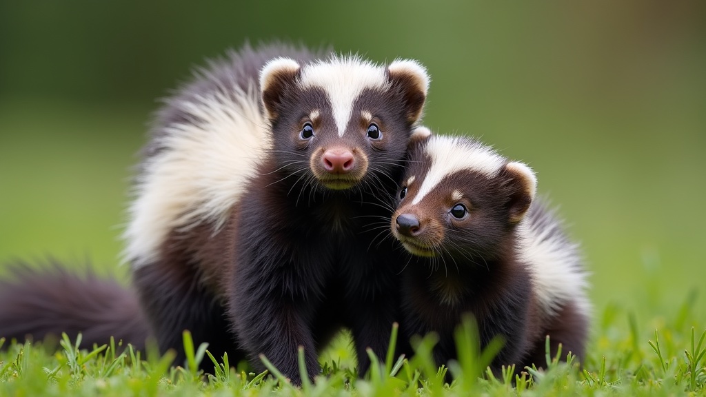 Skunk Mating Season and Behavior Guide (2026) 2 Skunk family spring