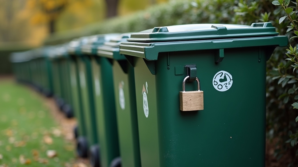Skunk-Proof Garbage and Compost Bins (2026) 8 Garbage can with lock